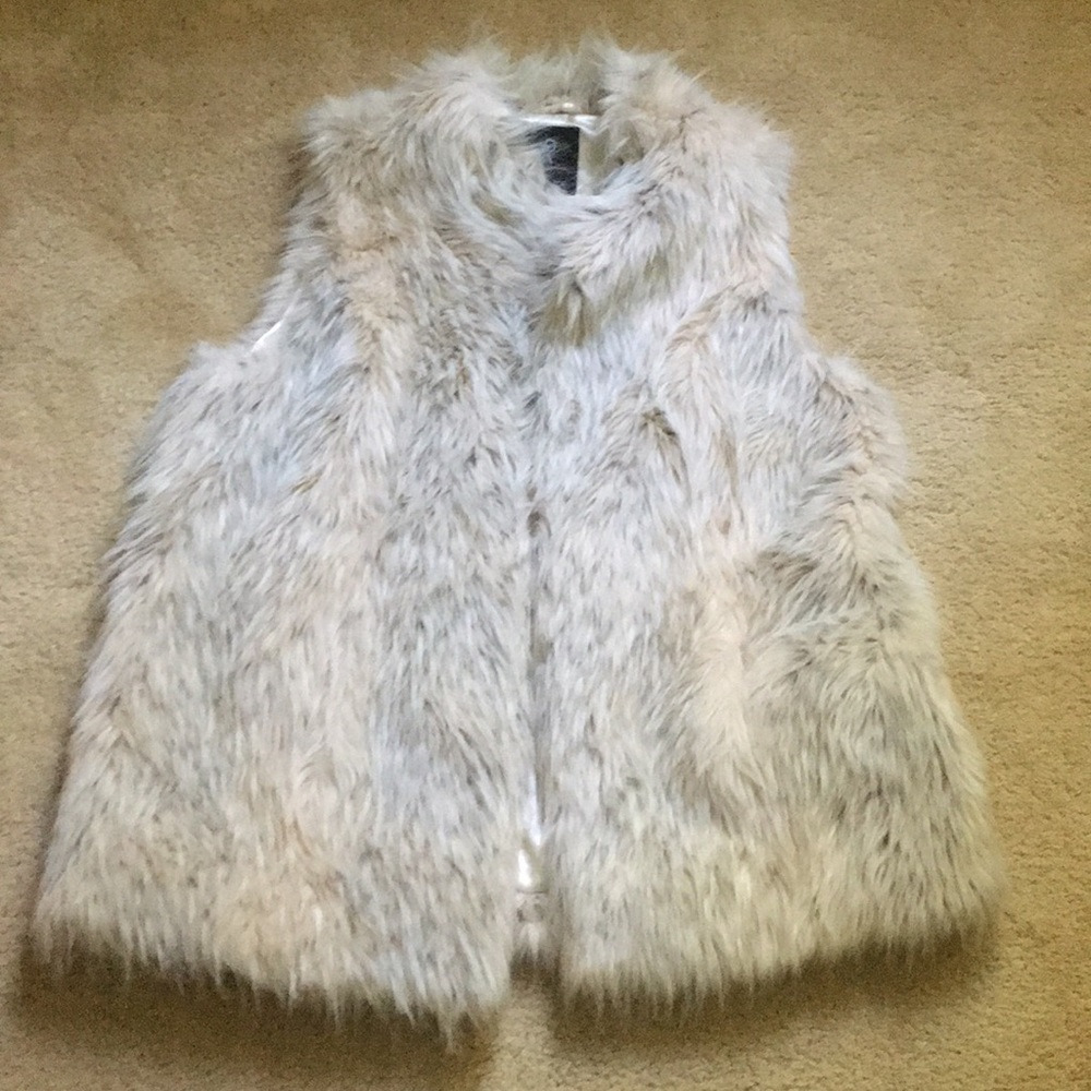 Rachel Zoe faux fur vest